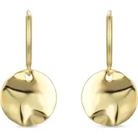 Luxenter Midnak 925 sterling silverörhängen med 18 karats gult guld som ytbehandling