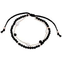 Luxenter athat armband i metallegering och hydrotermisk kvarts onyx 18K guldpläterad finish