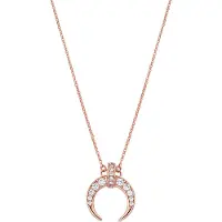 Luxenter Muince i Miotal Alloy agus Siorcóin Brilliant críochnaithe i 18k ardaigh ór - Cali