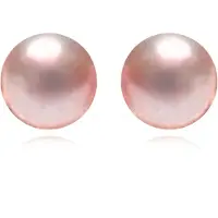 Luxenter geelörhängen i 925 sterling silver och rosa pärla med rodiumpläterad yta