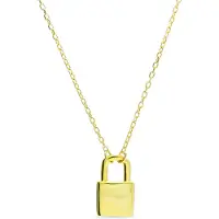 Luxenter imlor-halsband i 925 sterlingsilver med 18 karats gulguldpläterad yta