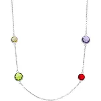 Luxenter Muince i Miotal Multicolor agus Cóimhiotal Siorcóine críochnaithe i Róidiam - Dowka
