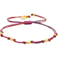 Luxenter Bracelet i Miotal Alloy agus Cadás Corcra críochnaithe in ór buí 18k - Buawe