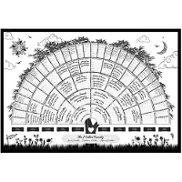 TOMTOP JMS Släktträdsschema Generering Genealogi Poster Tomt Ifyllbart Släktträdsschema gray