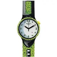 Swatch Goku X Samarbetsserie Kvartsverk 30M Vattentålig Klocka 47Mm Blommig Urtavla Plastboett Silikonarmband Unisexklockor SB01Z401 SB01Z401