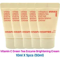 MISSHA 5 st/50 ml_[INNISFREE] Vitamin C Grönt Te Enzym Uppljusande Kräm 10 ml (Prov) 10ml X 5pcs (50ml)