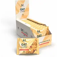 Myprotein Baked Protein Cookie - 12 x 65g - White Chocolate and Raspberry (Oat)
