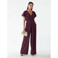 BWLDR Jumpsuit 'Azeliah' rödviolett