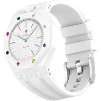 24hShop Silikonarmband och skyddskal till AP x Swatch Royal Pop Huit Blanc