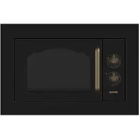 Gorenje BM235CLB, Inbyggd, Kombinationsmikrovågsugn, 23 l, 800 W, Rotations-, Svart