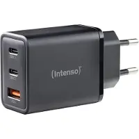 Intenso W65ACC USB-laddare 65 W GaN 2x USB-C 1x USB-A, svart