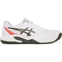 Asics för män. 1041A547 Sneakers GEL-Dedicate 9 Clay vit (46), Tyg, Karta, Nyckelband, Casual, Deportivo