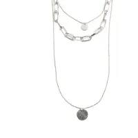 Luxenter Halsband 'Hanoi' silvergrå