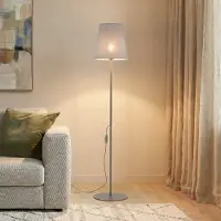 TK Lighting Golvlampa Elizabeth , Creme / bärnsten, Vardagsrum / matsal, Textil / tyger / siden, Modern, Golvlampa