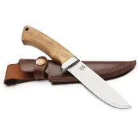 ØYO Rondane Knife with Leather Sheath Olive/Brown