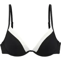 LASCANA Bikiniöverdel svart / vit