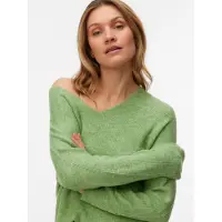 Vero Moda Tröja 'VMLefile' grönmelerad
