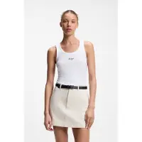 HUGO Extra-slim-fit tank top with puff-print logo