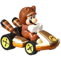 Hot Wheels Nintendo Premium Mario Kart Tanooki Mario Diecast Bil