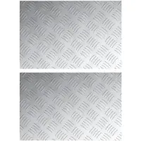 vidaXL Silver Gummi 60 x 40 x 0.3 cm Trapstegsmattor Rektangulär