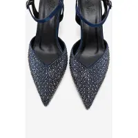 Forever & Always Vilka Utsmyckade Slingback Kitten Heel Pumps