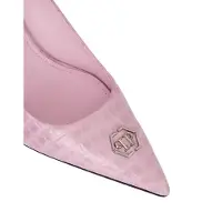 Philipp Plein Cocco Print Decolette Mid Heels Hexagon 9 Hexagon