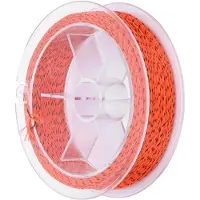Fishine 30LB 50m Flugfiske Polyester Ovaxad Förberedelselina Spolfyllning Enorm Kampelina FiskedelarOrange