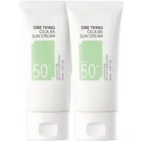 One Thing Cica B5 Solskydd SPF 50+ PA++++ 50ml (Paket om 2) Lugnande & Högskyddande Solkräm