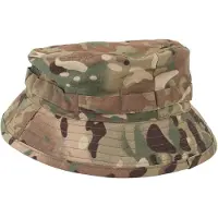Wosawe outdoor sports Booniehatt med justerbart spänne, kort brätte, vattentät bucket hat i Oxfordtyg för fisketurer kamouflage