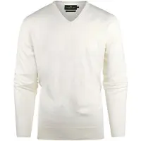 Steppin' Out Tröja Kashmir V-ringad Vit Off-White Storlek