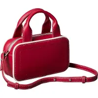 Calvin Klein Handväska 'Contrast Monogram' röd / vit