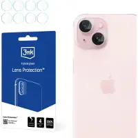 3MK iPhone 15 Hybrid Kameralinsskydd i Härdat Glas - 4 St.