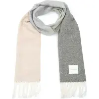 Profuomo Halsduk Rutig Lammull Mångfärgad Beige Grön