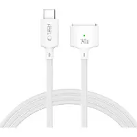 Tech-Protect MMC01 Ultraboost USB-C till MagSafe 3-kabel 140W - 2m - Vit