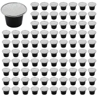 Semoic 150 Set PåFyllningsbara Kaffekapslar, EngåNgs Kaffekapslar FöRpackning CaféTillbehöR för Black