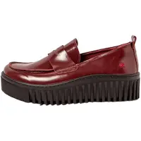 Art för kvinnor. 115301467003_008 Läderskor 1530 Brighton burgundy (41), Hud, 3 till 5 cm, Ingen, Casual, Bordeaux