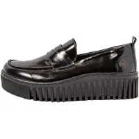 Art för kvinnor. 115301401003_001 Läderloafers 1530 svart (39), Hud, 3 till 5 cm, Ingen, Casual