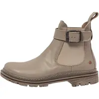 Art för kvinnor. 1189212SF003_020 1892 Ankelstövlar i nappaläder Sesame/ Birmingham (40), Hud, Beige, Karta, 1 till 3 cm, Casual