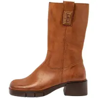 Art för kvinnor. 112861123003_023 Läderstövlar 1286 Warsaw brun (41), Hud, 3 till 5 cm, Zip, Casual