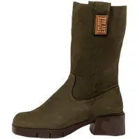 Art för kvinnor. 112861222003_0G3 Läderstövlar 1286 Varsovia grönbrun (42), 3 till 5 cm, Nobuck, Zip, Casual