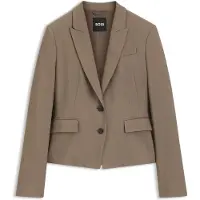 BOSS Slim-fit blazer in stretch gabardine