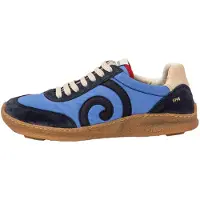 El naturalista unisex. 25435A150005_0B0 Träningsskor i läder N5435B blå (44), Hud, Tyg, Karta, Nyckelband, Casual