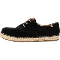 El naturalista unisex. 2N6781101005_001 Läderskor N678 Silke Mocka svart Campos (45), Hud, Karta, 1 till 3 cm, Nyckelband, Casual