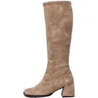 Art för kvinnor. 117081120003_020 1708 Verona beige läderstövlar beige (38), Hud, 5 till 8 cm, Zip, Casual