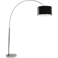 Searchlight Båglampa Mara, Förkromad / silver, Vardagsrum / matsal, Metall, Modern, Golvlampa