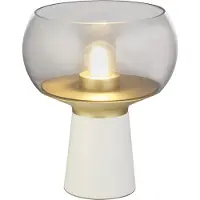 Searchlight Bordslampa X Goblet, Vitt / opal, Vardagsrum / matsal, Metall, Modern, Bordslampa