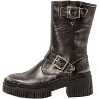 Art för kvinnor. 1139712EH003_001 Ankelstövlar i läder 1397 York grå (37), Hud, 3 till 5 cm, Zip, Casual