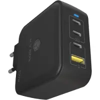 Icy Box GaN Wandladegerät USB-C-adapter 100 W USB-C hane Power Delivery 3.0 Svart Inomhus GaN