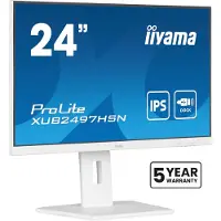 Iiyama ProLite XUB2497HSN-W2 LED-skärm EEK E (A - G) 60.5 cm (23.8 tum) 1920 x 1080 pixel 16:9 1 ms HDMI, DisplayPort, Hörlurar (3.5 mm), USB, USB-C IPS LED