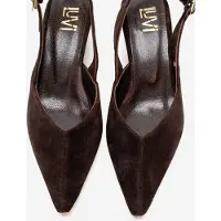 Forever & Always Dioris Läder Slingback Kitten Klack Pump